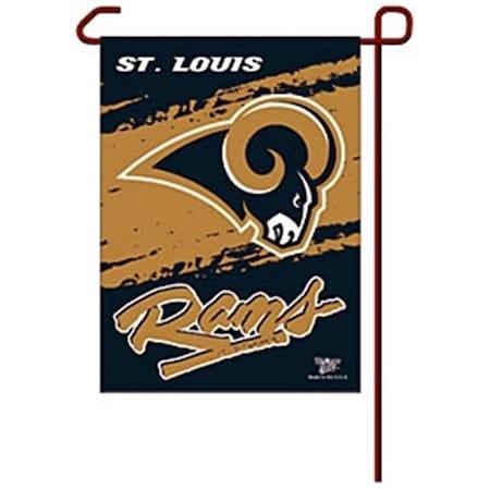 Los Angeles Rams Flag 12x18 Garden Style 2 Sided